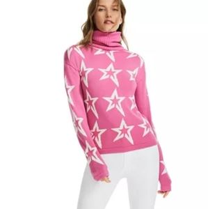 Pink Perfect Moment Start Dust Turtleneck Merino Wool Sweater size XL